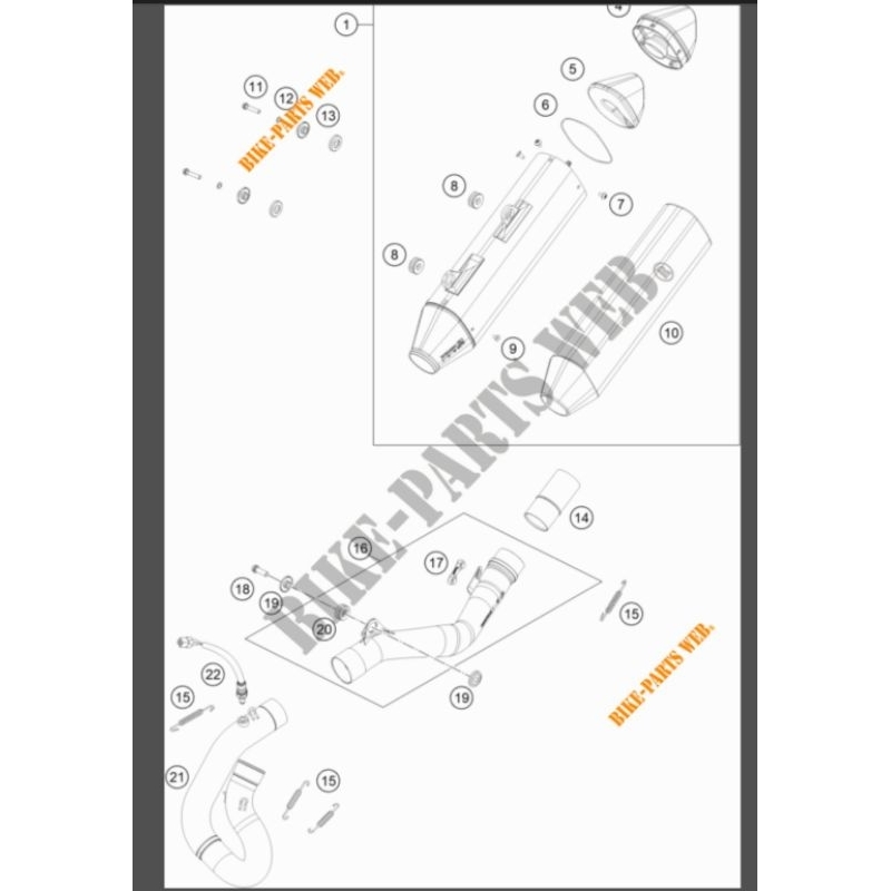 plat ring gantungan knalpot ktm