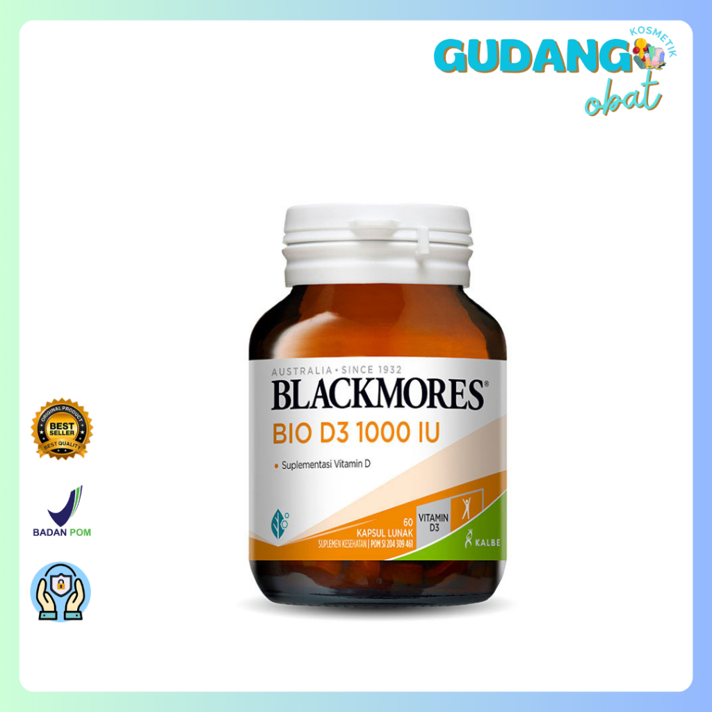 Blackmores Bio D3 1000 IU 60's - Blackmores Vitamin D3 1000 IU