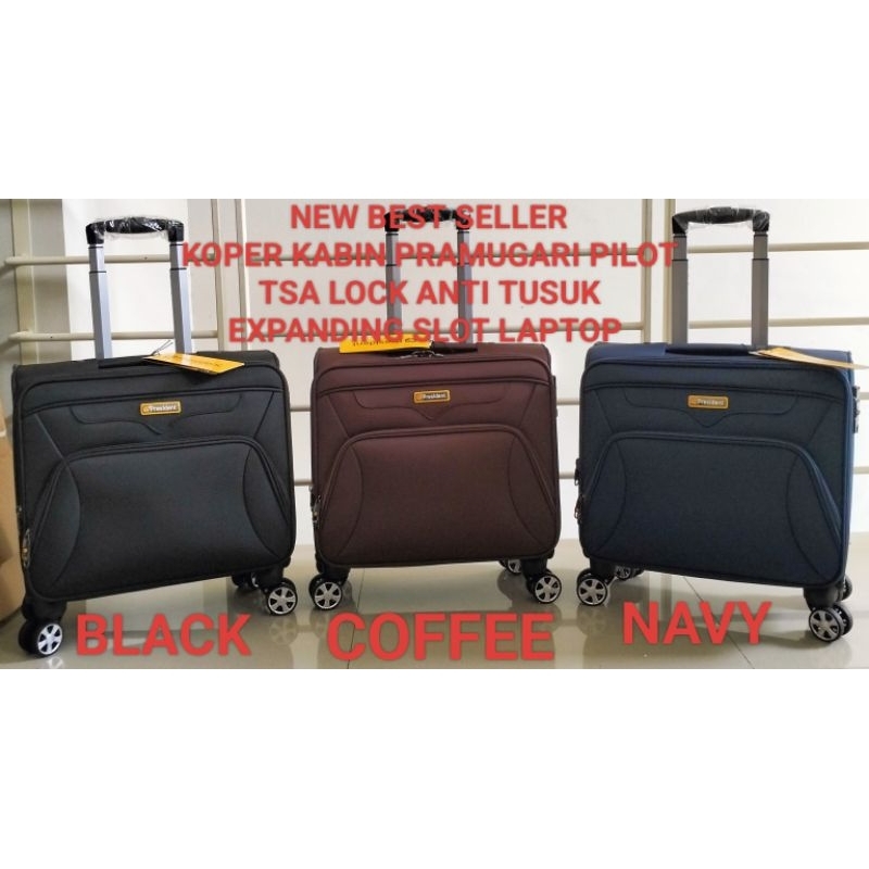 KOPER KABIN KAIN 16 Inch 18 20 Inch PRAMUGARI PRESIDENT RODA 4 PUTAR ORIGINAL SLOT LAPTOP
