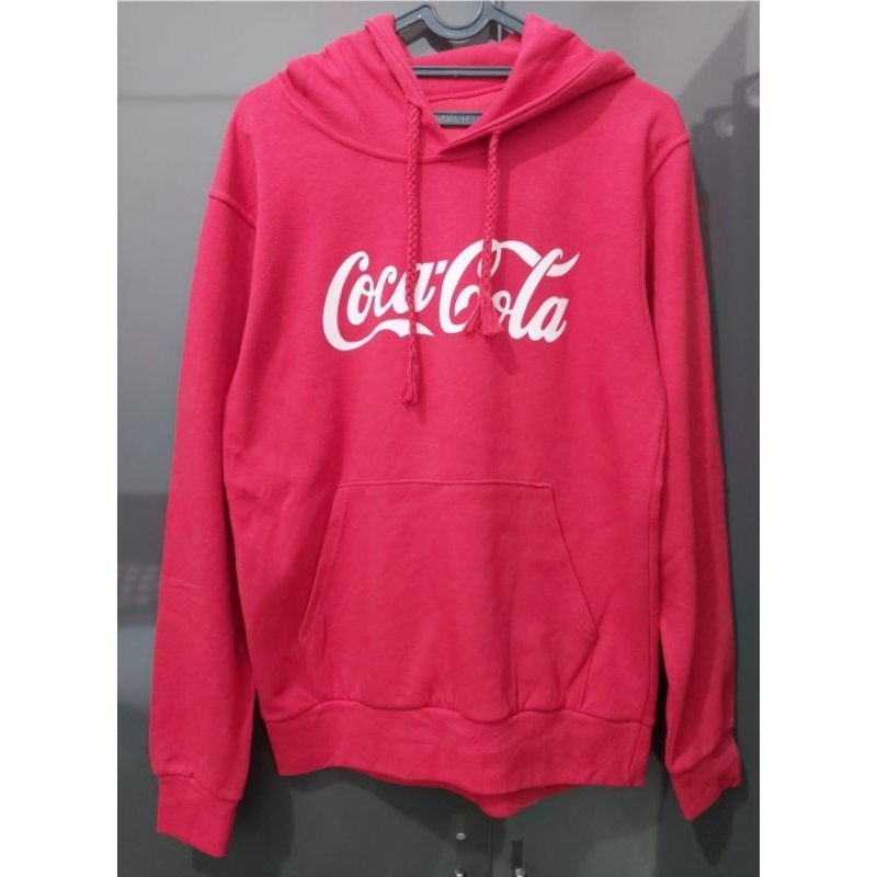 SWEATER HOODIE RED COCA COLA