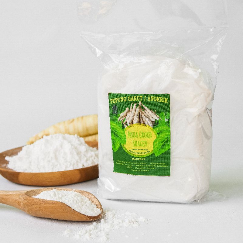 

Tepung pati garut 1kg/Tepung garut/Tepung untuk asam lambung/gluten free/ herbal asam lambung/pati garut
