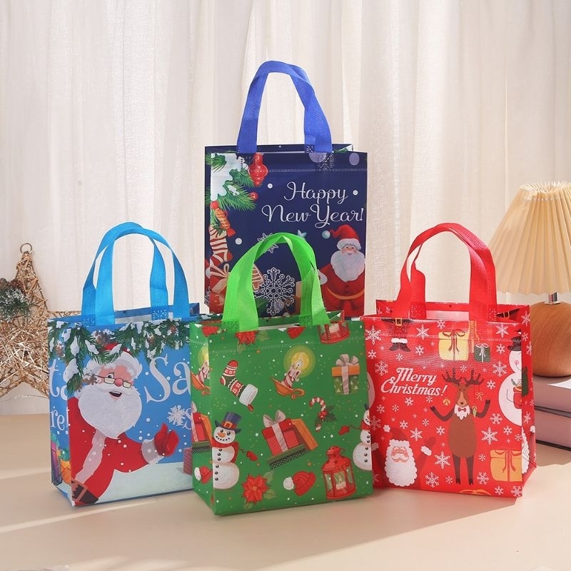 

TAS SPUNBOND edisi natal/ tas hampers natal/ Goodie bag natal