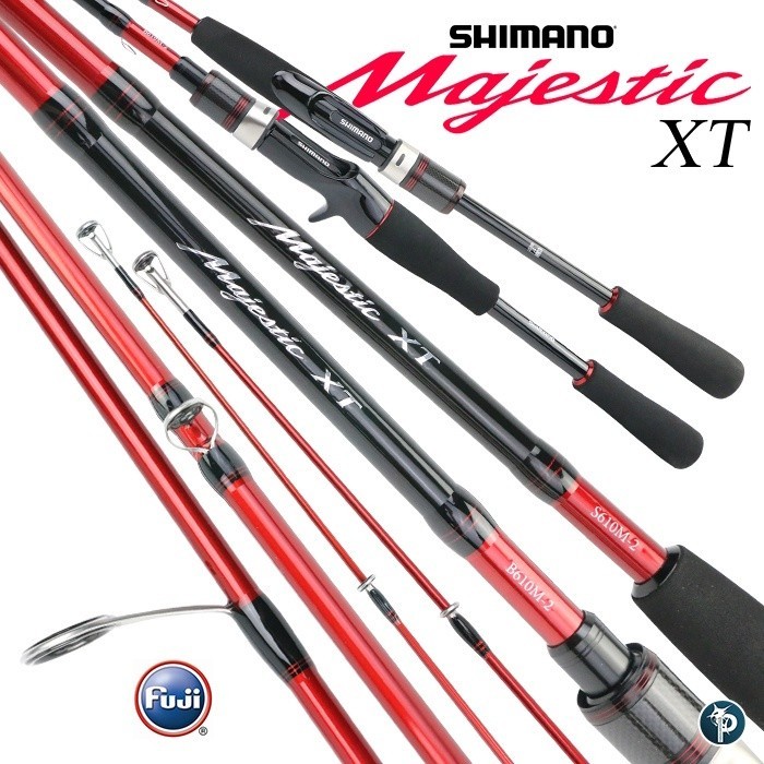 Joran Shimano 2021 MAJESTIC XT Ring Fuji Original Shimano Joran Baitcasting Joran Spinning