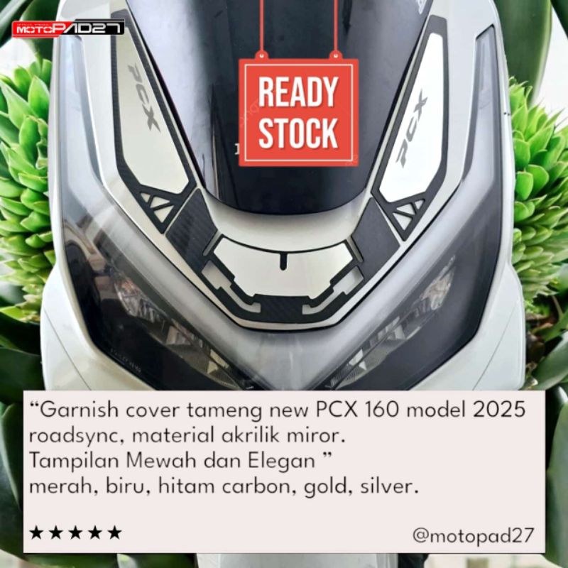 Motopad27 garnis cover motor honda New Pcx 160 2025 up Roadsync