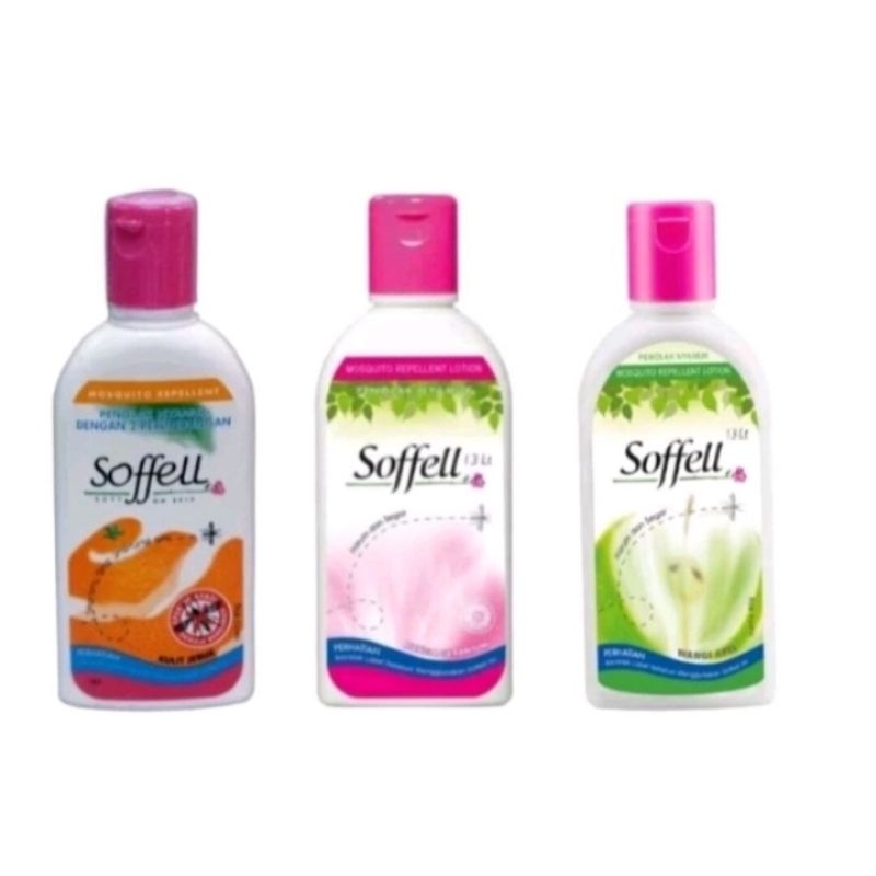 SOFFELL LOTION ANTI NYAMUK 60ML KEMASAN BOTOL - SOFFELL 60ML