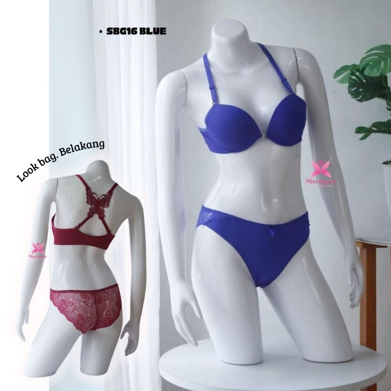 Set Bra Bukaan Depan Berkawat SBG16 Pakaian Dalam Wanita Set Bra Big Size Set Bra Size 32 sampai 40 