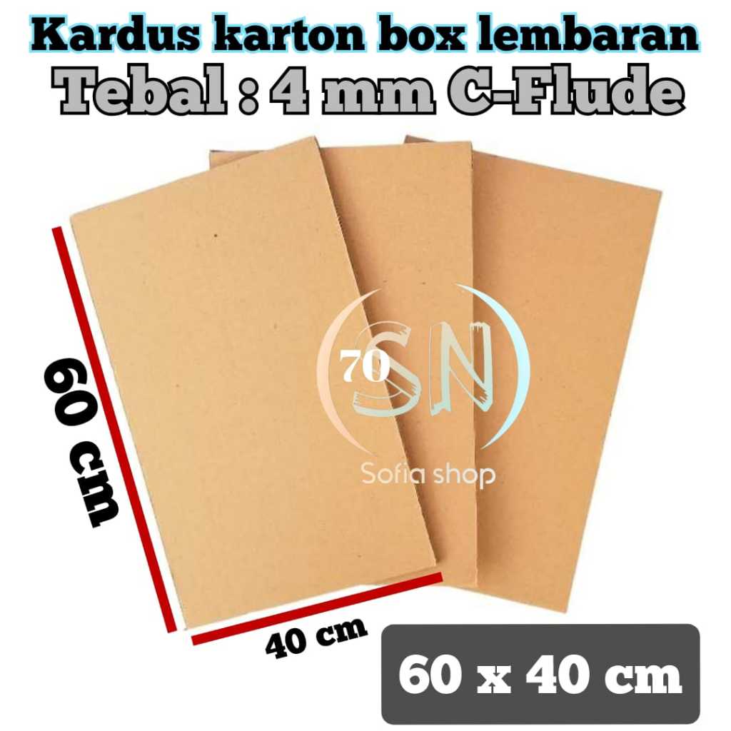 

TEBAL 4 MM KARDUS KARTON LEMBARAN 40x60 cm / 40 x 60 cm / 60x40 cm SINGLE WALL C-FLUDE CORRUGATED SHEET POLOS BARU