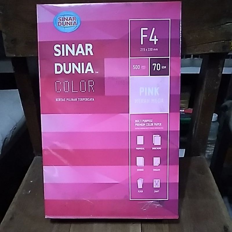 

KERTAS HVS "SIDU" COLOR F4 70 GSM