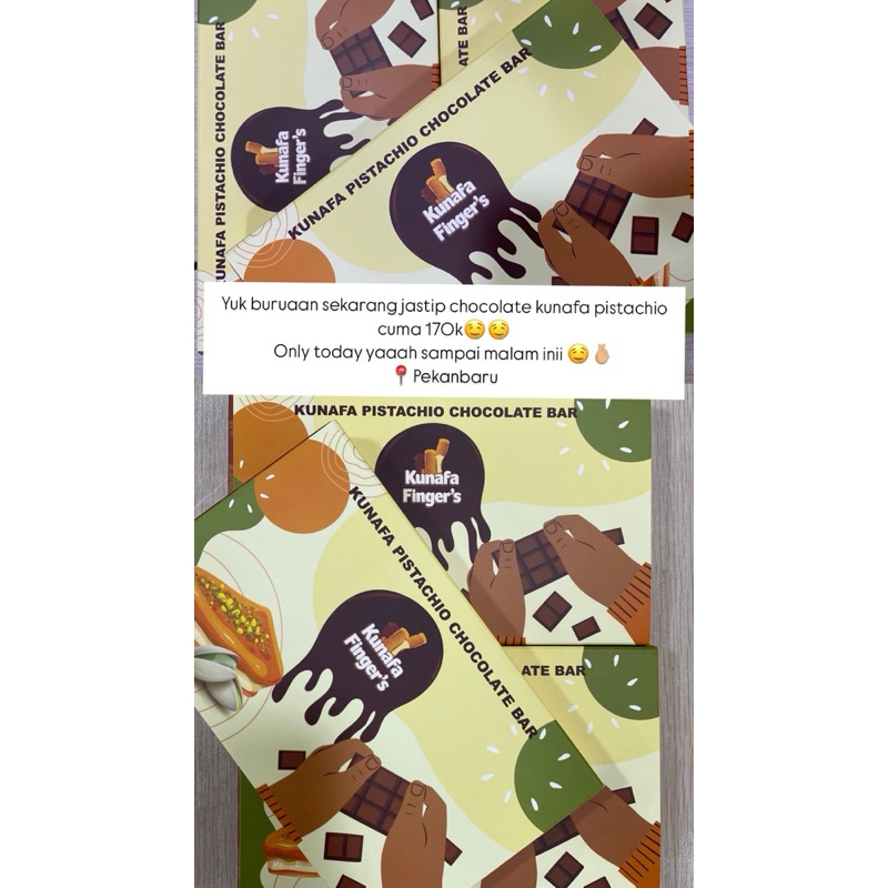 

Chocolate Pistachio Bar Kunafa Finger’s