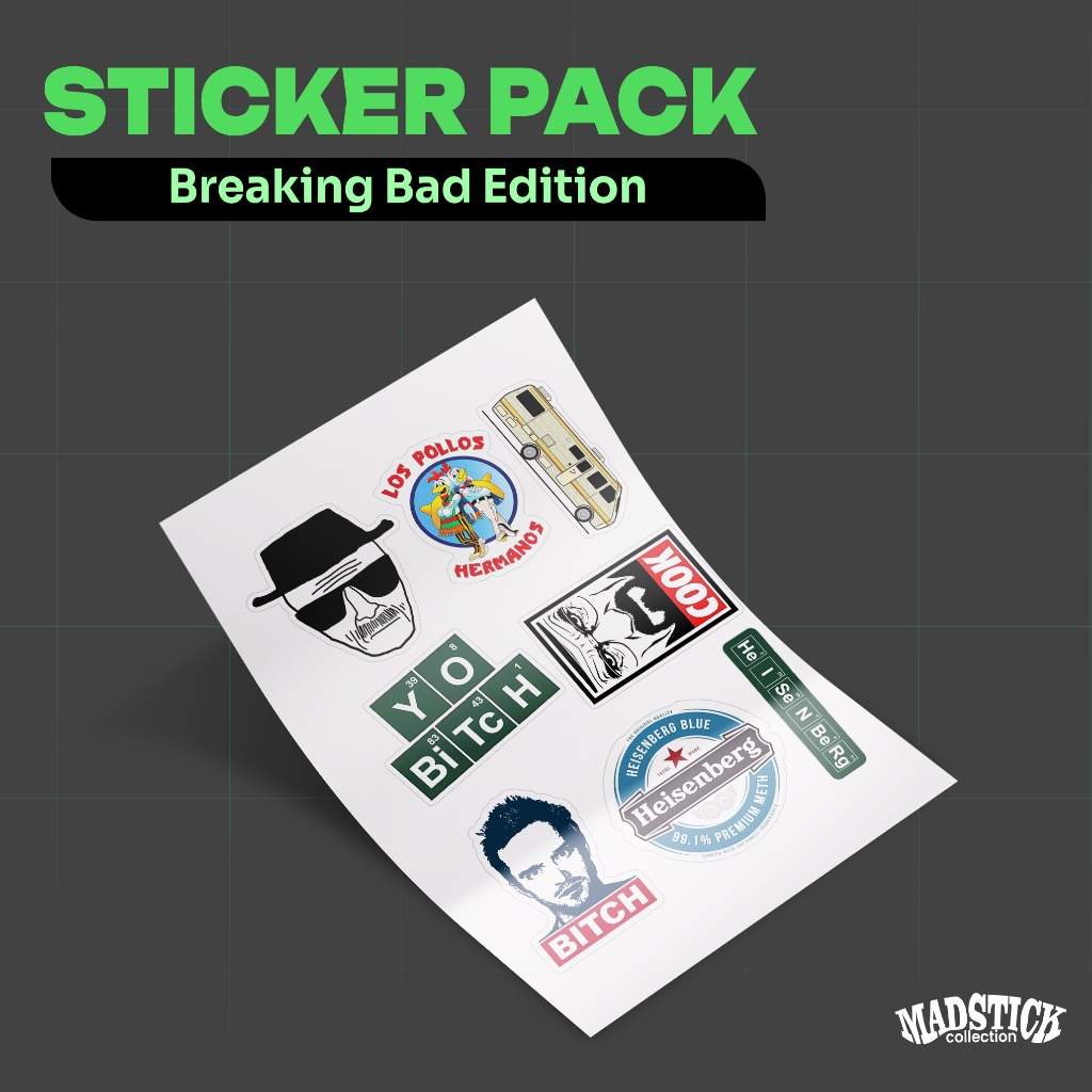 

STICKER PACK BREAKING BAD/ STICKER FILM/ STICKER AESTHETIC / STIKER HP