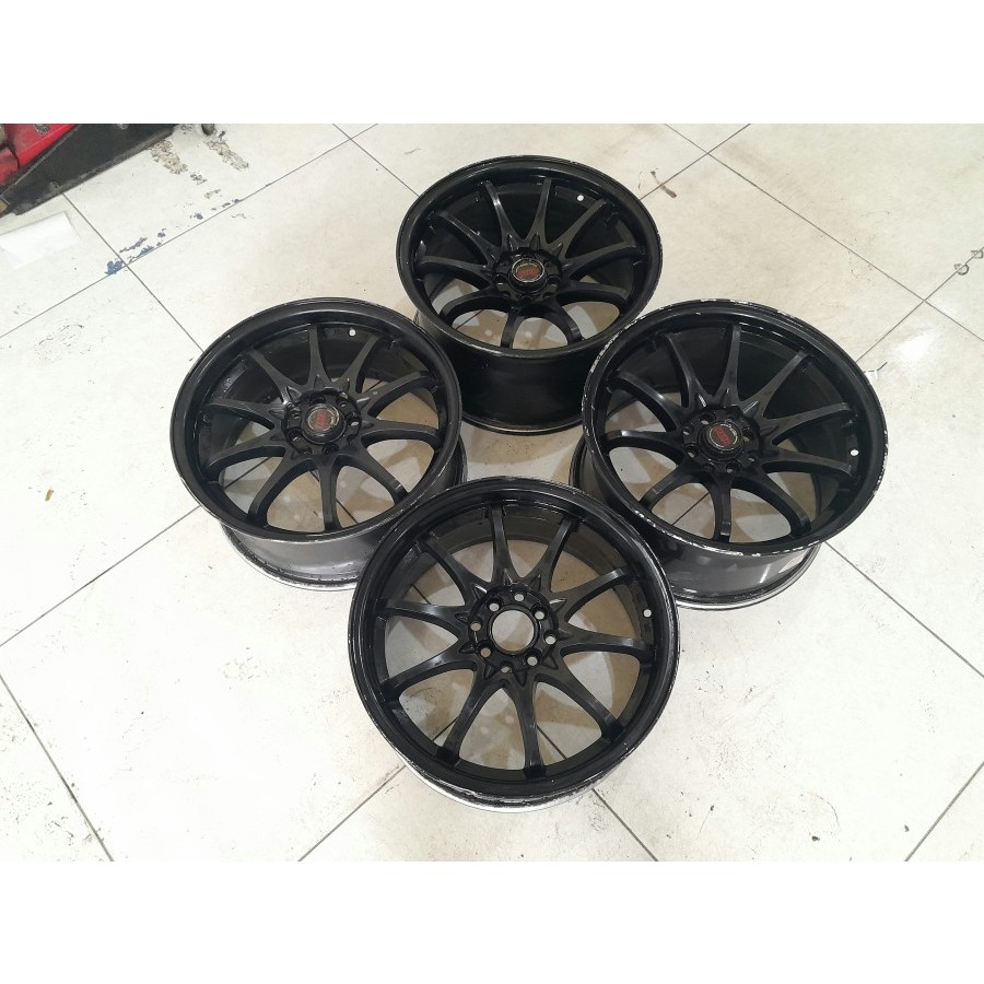 velg mobil bekas murah racing ce28 r17 belang lebar 7,5/9 baut 4x100 4x114,3