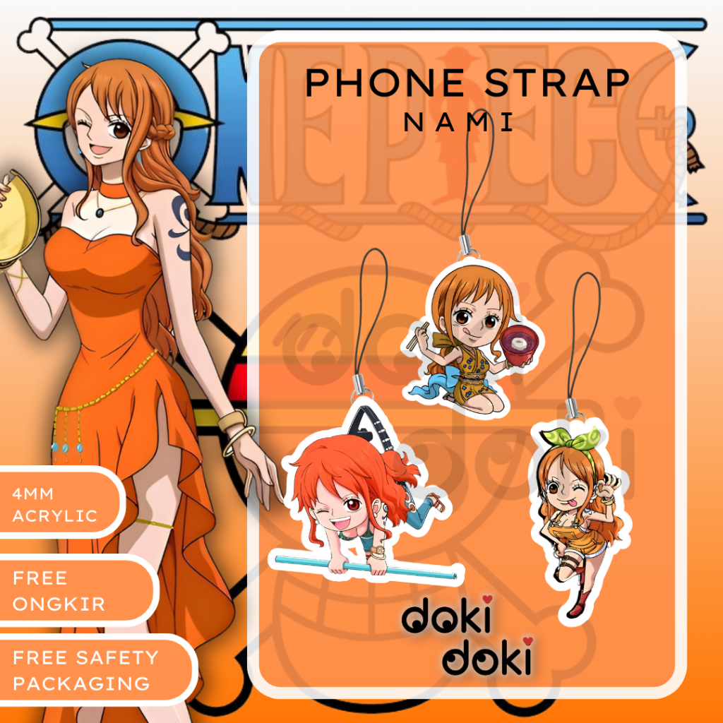 PHONE STRAP HP ANIME NAMI ONE PIECE