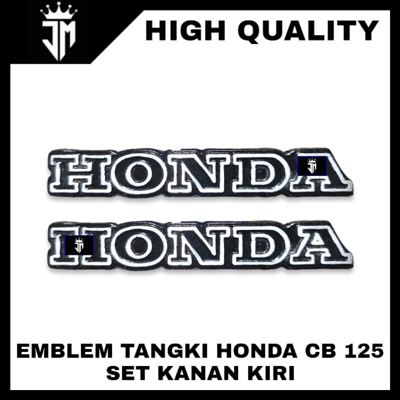 LOGO TANGKI EMBLEM TANGKI HONDA CB 125 EMBLEM TANGKI SULTAN SET KANAN KIRI