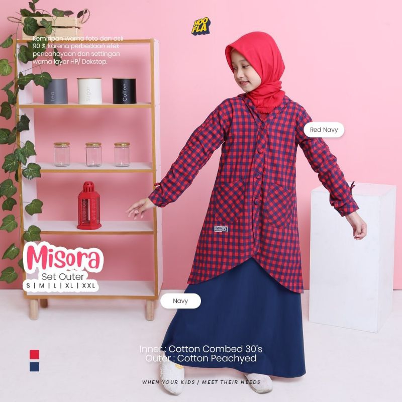 Kremokids Outer Baju anak perempuan Misora Set Outer