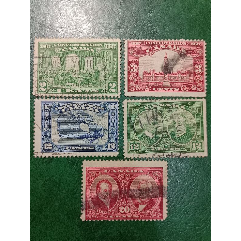 

Prangko Kanada 5 Pcs Campur Tahun 1927 USED