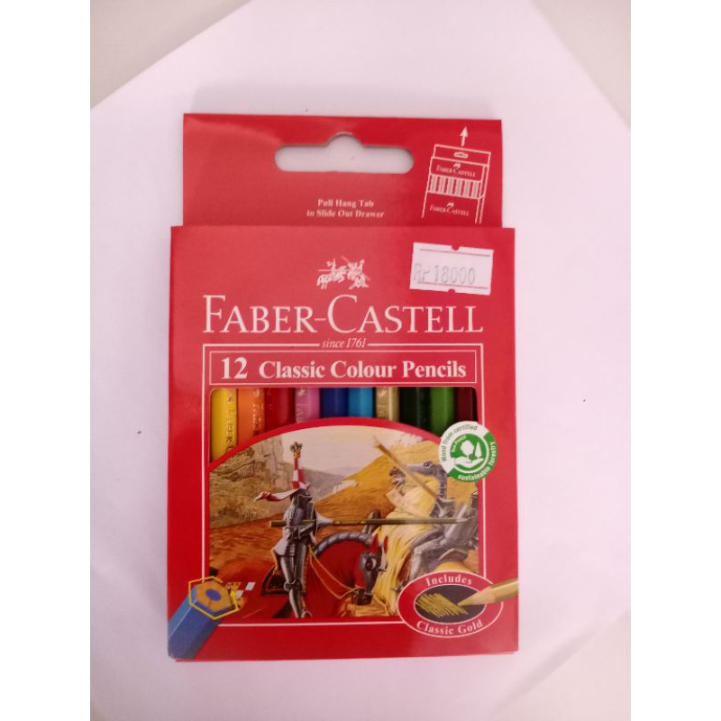 

pensil warna classic faber Castell isi 12 pcs