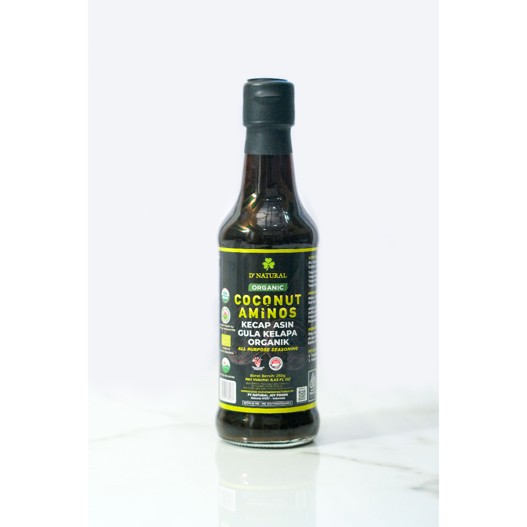 

COCONUT AMINOS - KECAP ASIN KELAPA Soy Free, Tanpa MSG, Tanpa Pengawet - 250 ml