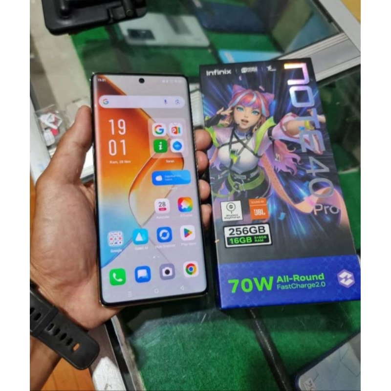 Infinix Note 40 Pro Second 8/256 Fullset ORI