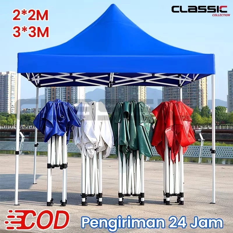 Tenda lipat 3x3/Tenda Lipat Jualan/tenda jualan 2x2/Tenda Bazar 600D Outdoor/Tenda Bazar Pameran/Ten