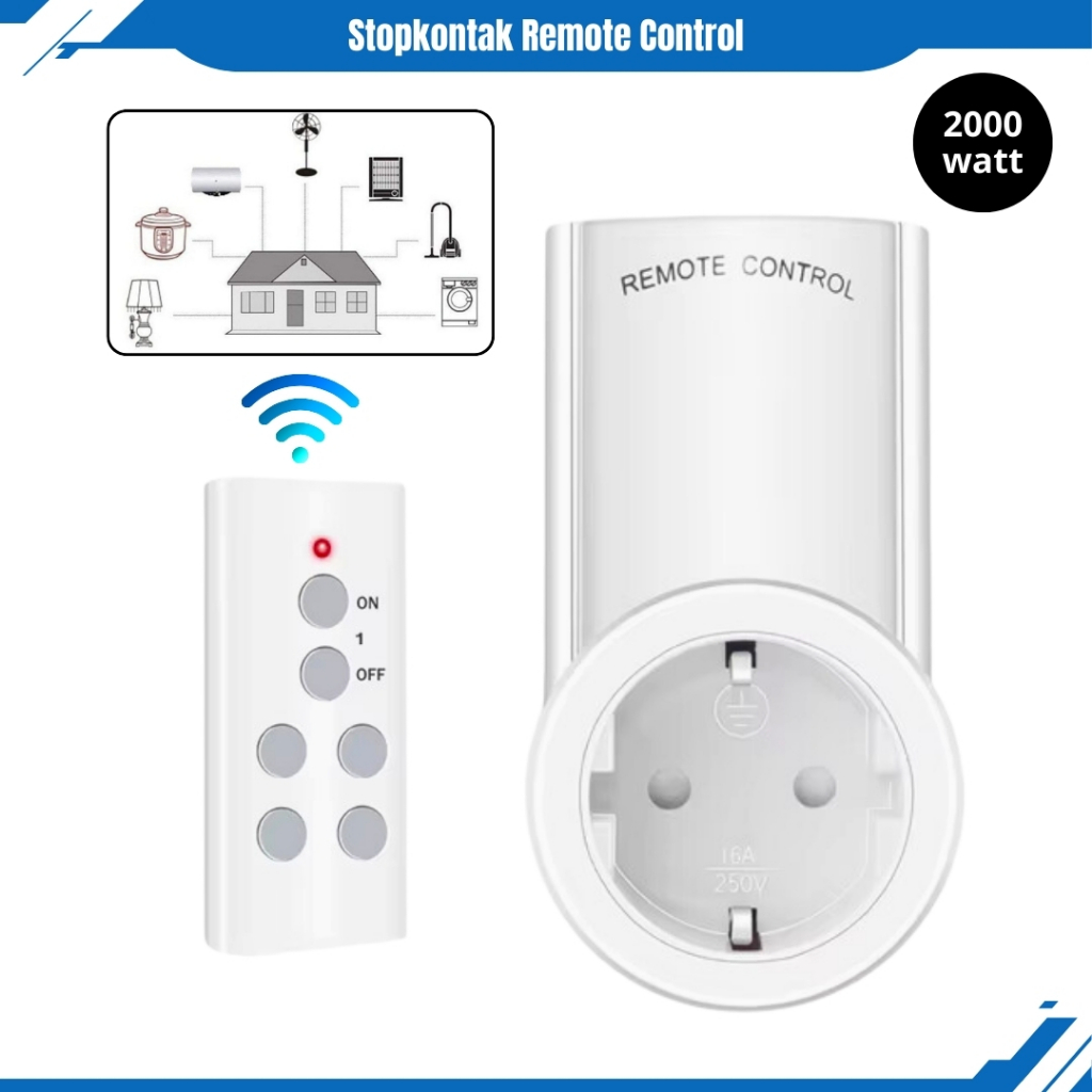 Colokan Listrik Remote Control  - Stop Kontak Socket Listrik - Steker Listrik Remote Jarak Jauh