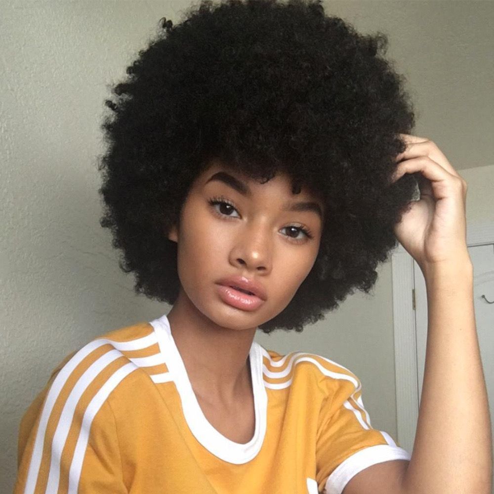 Rambut keriting pendek berbulu Afrika rambut afro hitam wanita wig Afrika wig rambut keriting pendek