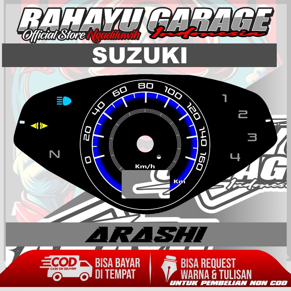 PAPAN SPEEDOMETER CUSTOM SUZUKI ARASHI