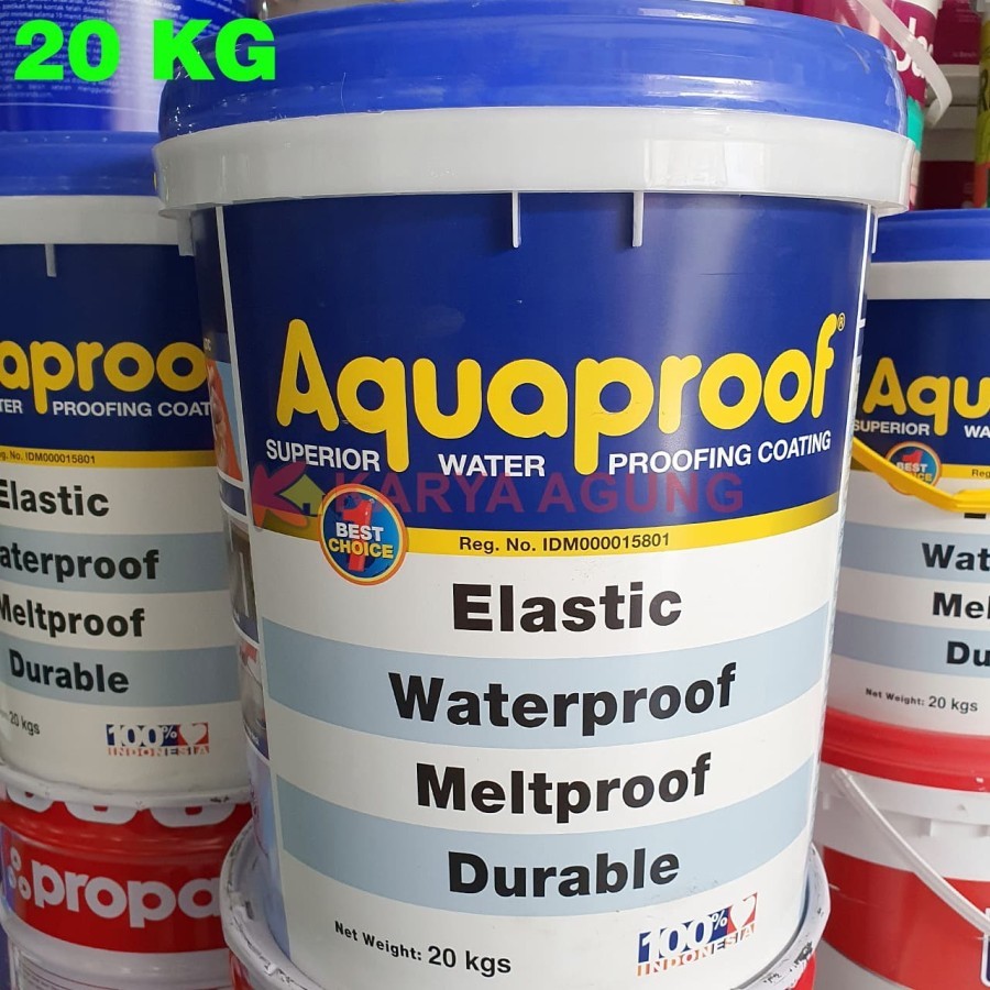 AQUAPROOF Cat Pelapis Anti Bocor 20 KG / Cat Tembok Waterproof Waterproofing 20KG Pail
