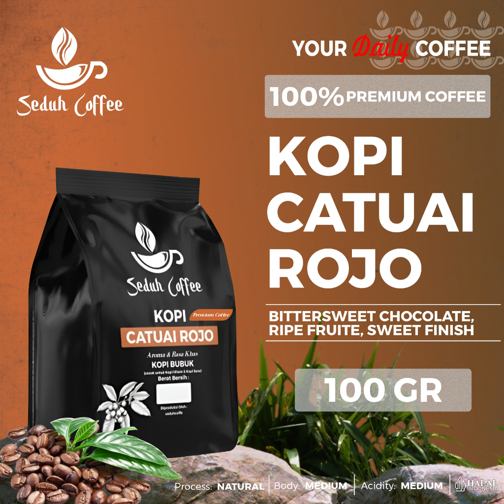 

SEDUH- Bubuk Kopi Bubuk Catuai Rojo Aroma & Rasa Khas