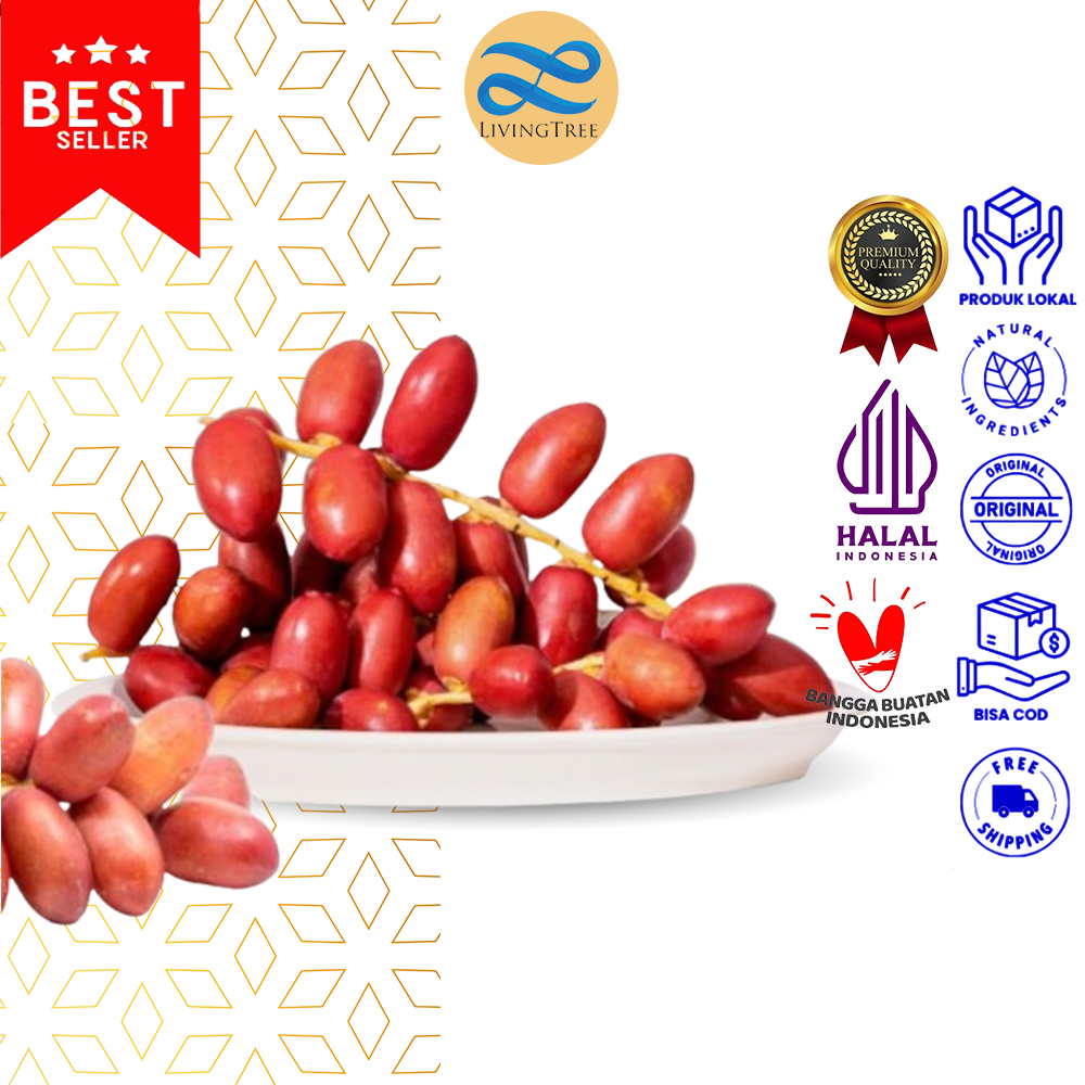 

100gr Kurma Muda Merah|Ruthob Promil Segar bukan Frozen