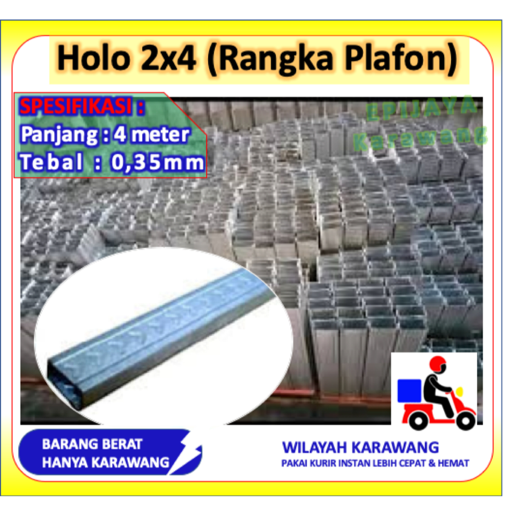 HOLO BAJA RINGAN 2x4