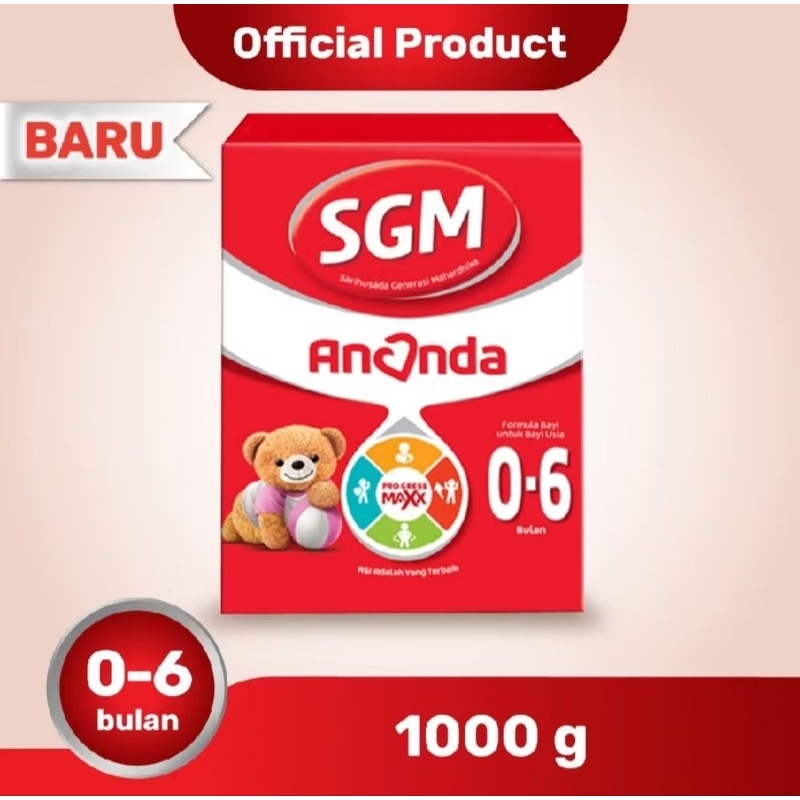 

Susu SGM Ananda 0 - 6 Bulan 1 kg