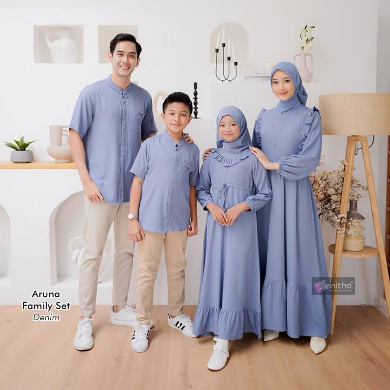 Baju Couple Keluarga Samawa Denim