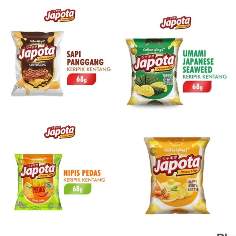 

Termurah !!! Japota potato chips 68gr