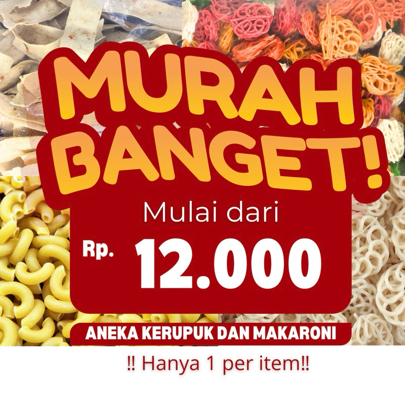 

TEBUS MURAH ANEKA KERUPUK DAN MAKARONI