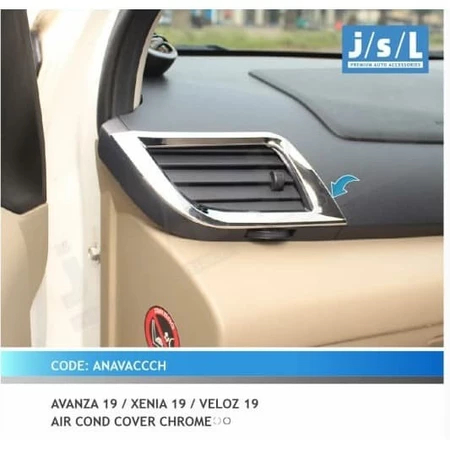 Cover ring ac All New Avanza/Xenia Chrome