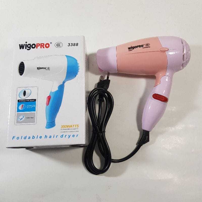 HAIRDRYER WIGOPRO HAIR DRYER WIGO PRO MINI TIPE 5588 350W ORIGINAL / PENGERING RAMBUT HEMAT LISTRIK