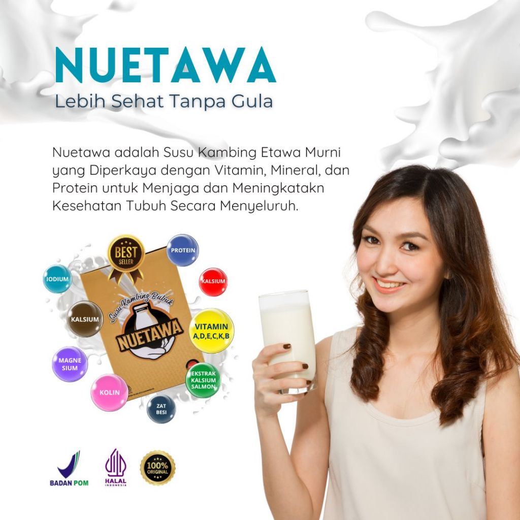

Susu Kambing Etawa Nuetawa Premium Supergoat