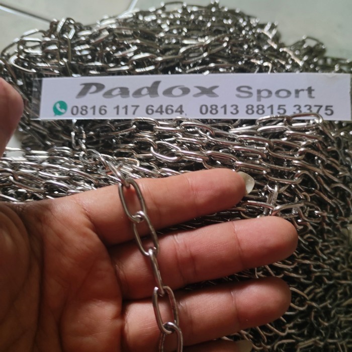 Padox rantai Stainless steel 304 diameter 1,5mm rantai Anti karat SS 304 rantai burung betet paruh b