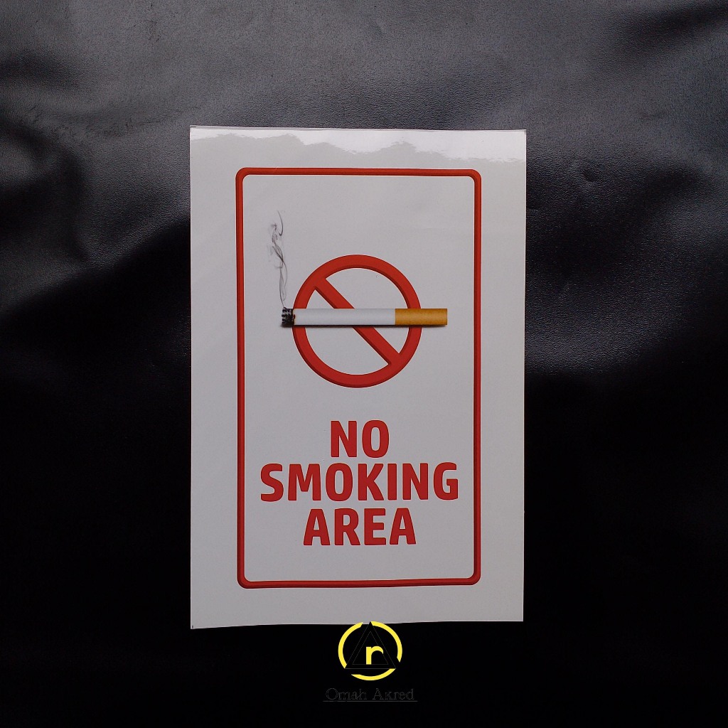 

Stiker No Smoking Area - Kawasan Tanpa Asap Rokok - Stiker Vinyl