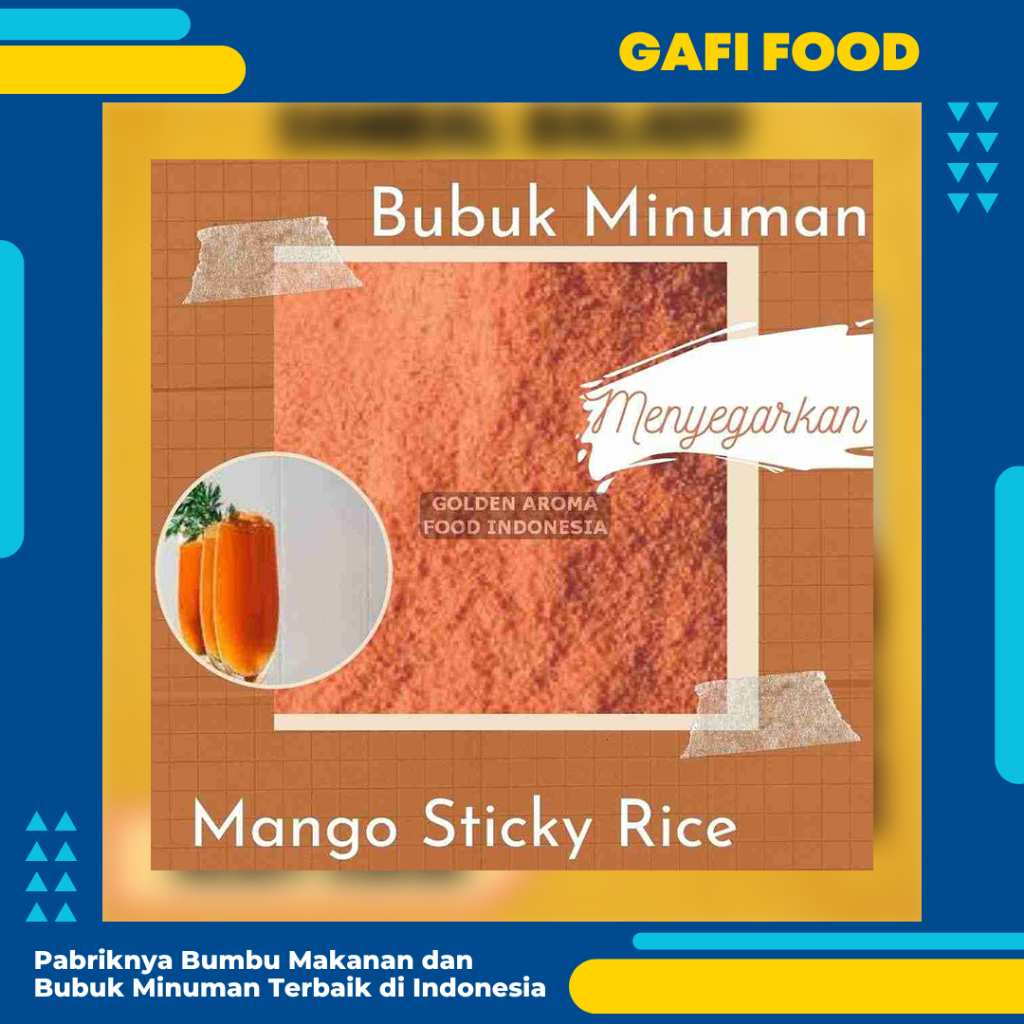 

JUAL!!!! BUBUK MINUMAN MANGO STICKY RICE 1 Kg SERBUK BUBUK MANGO STICKY RICE POWDER KILOAN GROSIR