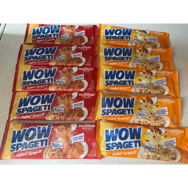 

wow spageti paket 10 biji rasa carbonara