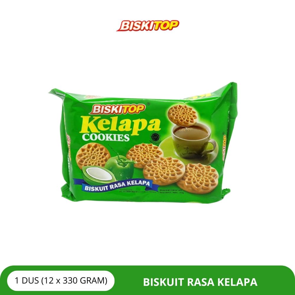 

BISKITOP - Biskuit Rasa Kelapa - 12 x 330 GRAM