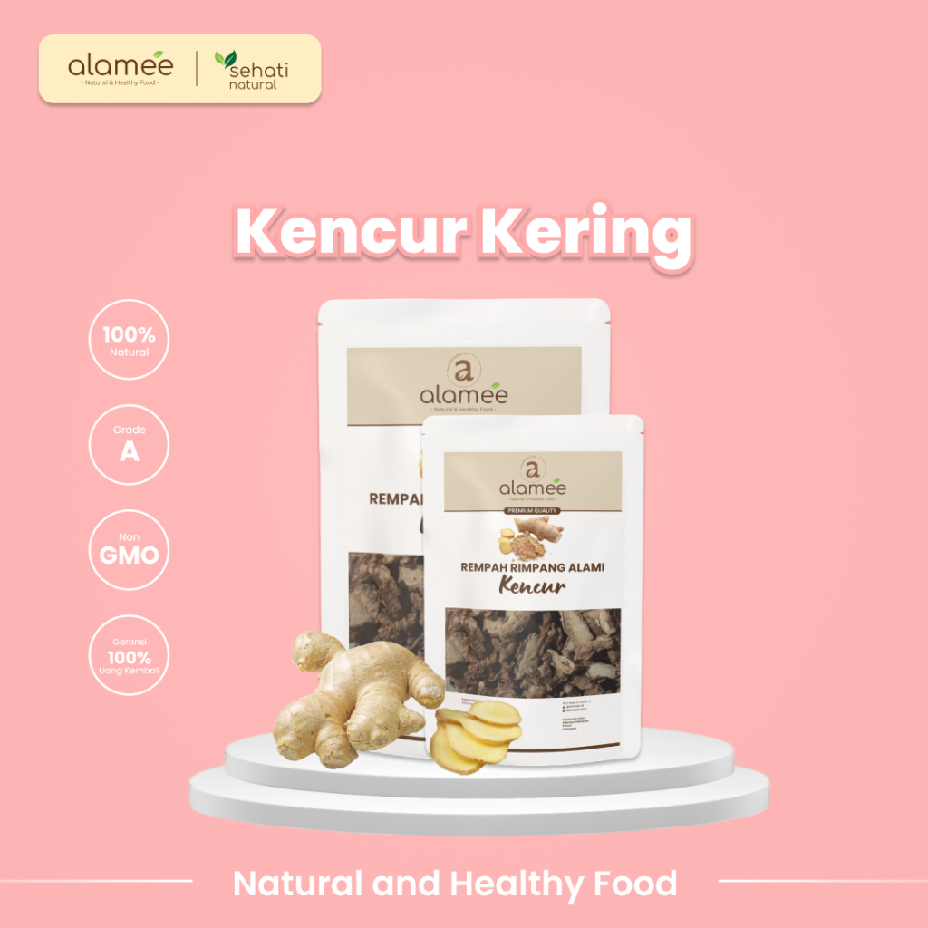 

ALAMEE Kencur Kering Dried Spice Galangal Rimpang Rempah Alami Organic Bumbu Masak Dapur 100gr