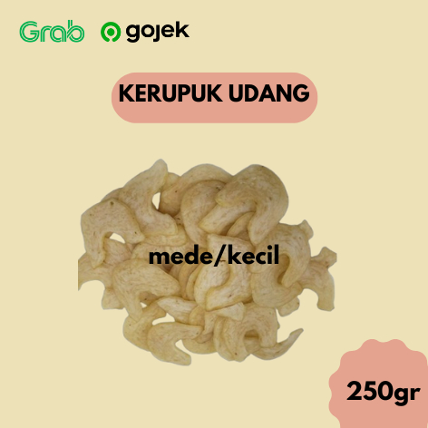 

Kerupuk Udang Putra Mas Ukuran Mede/Kecil Kemasan 250 Gram