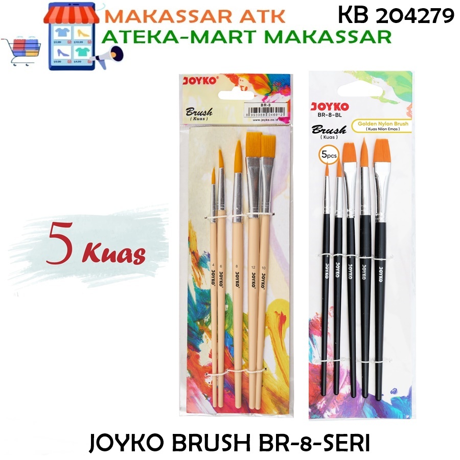 

[1PCS] JOYKO BRUSH KUAS CAT AIR LUKIS ACRYLIC BR-8 BR-8BL