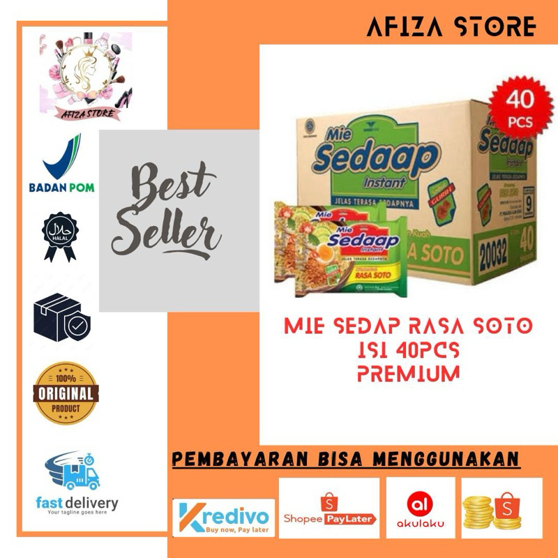 

PROMO Mie Sedaap Soto Mi instan kuah 1 dus (isi 40)