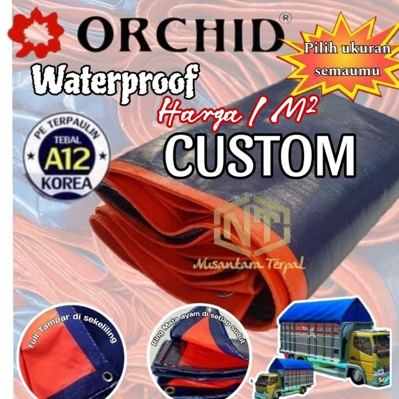 TERPAL A12 HAMPARAN TENDA,KOLAM TERKUAT SEPANJANG MASA ORIGINAL KOREAN ORCHID UKURAN SESUAI KEBUTUHA