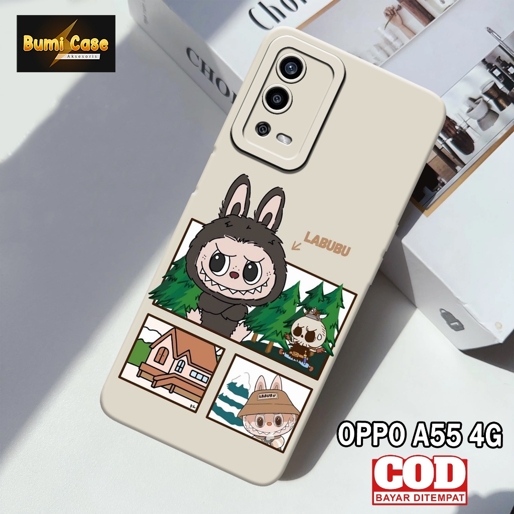 Bumi Case Oppo A55 4G - Fashion Case Kartun - Softcase Pro Camera Oppo A55 4G - Casing Hp Oppo A55 4