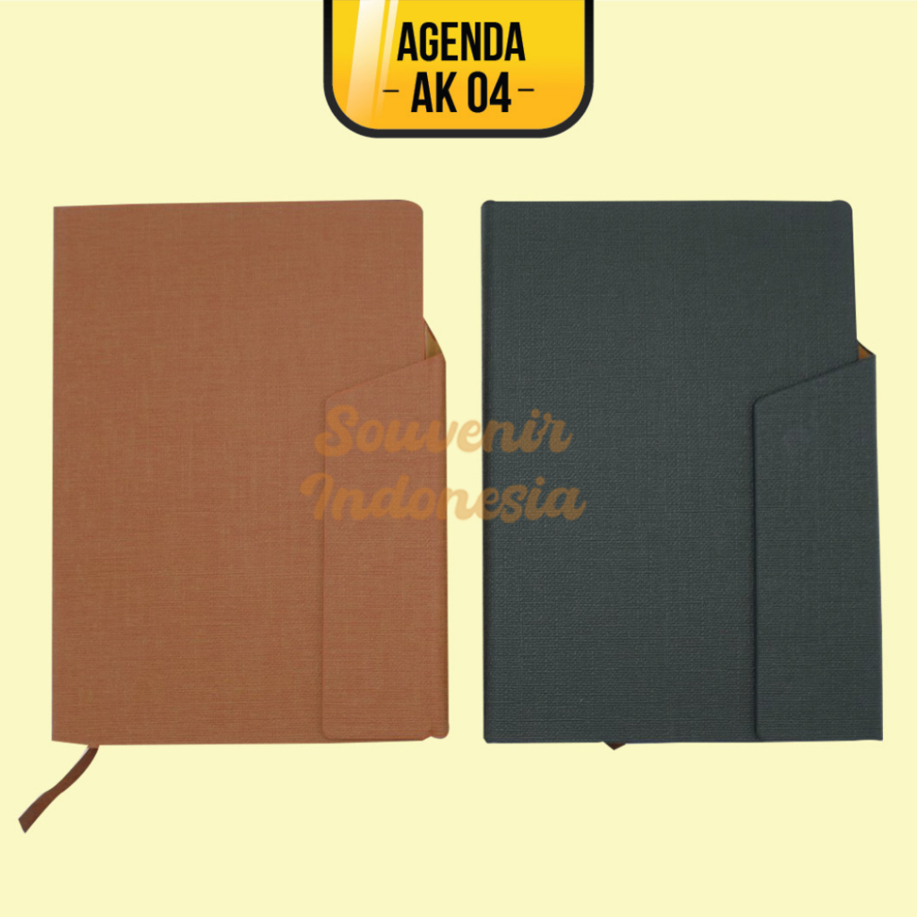 

Agenda Notebook Memo Planner - Elegan & Fungsional Custom Logo/Nama AK 04