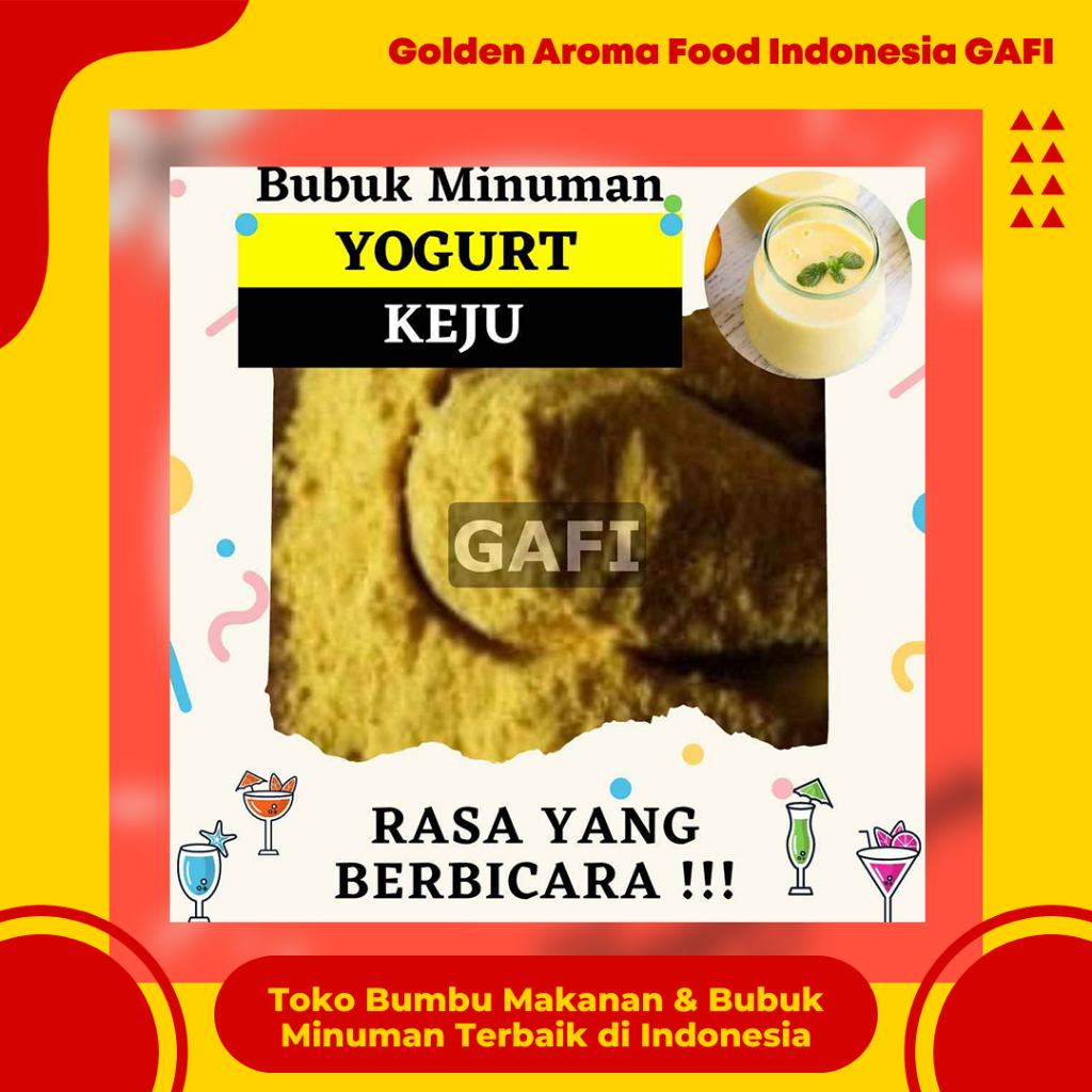 

Bubuk Yogurt Rasa Keju Premium 1 kg Supplier Bubuk Minuman Yogurt Instan Keju Serbuk Es Yogurt Ekonomis Original Powder Drink Cheese Ekonomis Terdekat Murah GAFI